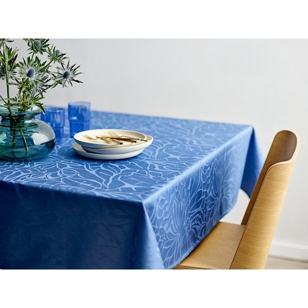 Tovaglia damascata 140x320 cm Abstract leaves - Södahl-image-1