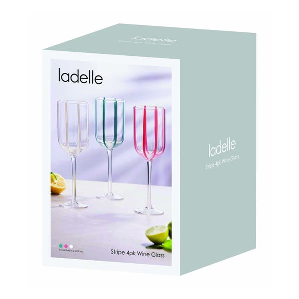 Set di bicchieri da vino 4 pz 350 ml Stripe – Ladelle-image-3