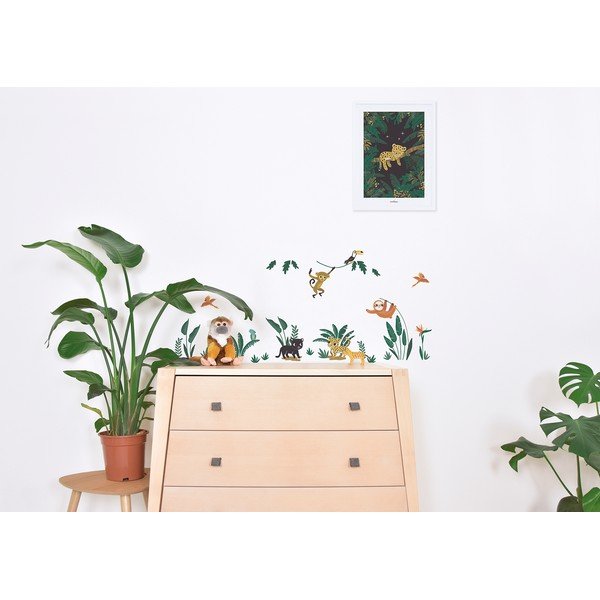 Foglio adesivo 30x42 cm Jungle Animals - Lilipinso-image-1