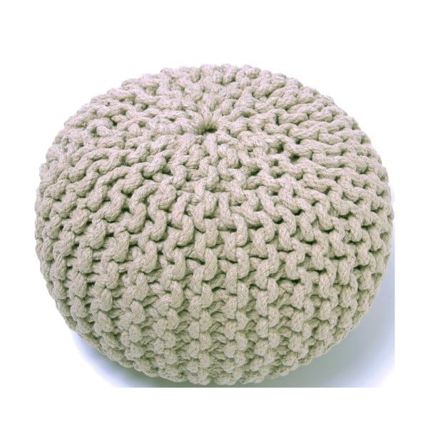 Pouf per bambini beige fatto a mano Lili - Nattiot-image-1