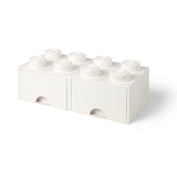 Contenitore bianco avorio con due cassetti - LEGO®