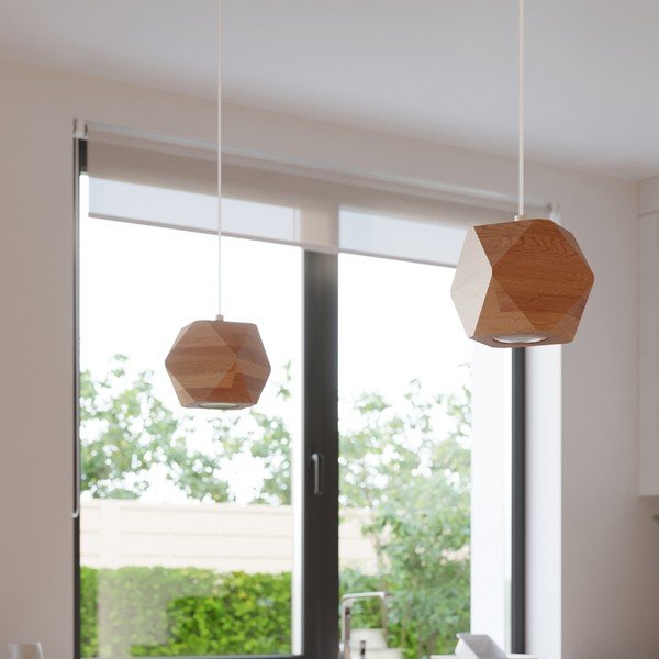 Lampada a sospensione in colore naturale ø 12 cm Vige - Sollux-image-3
