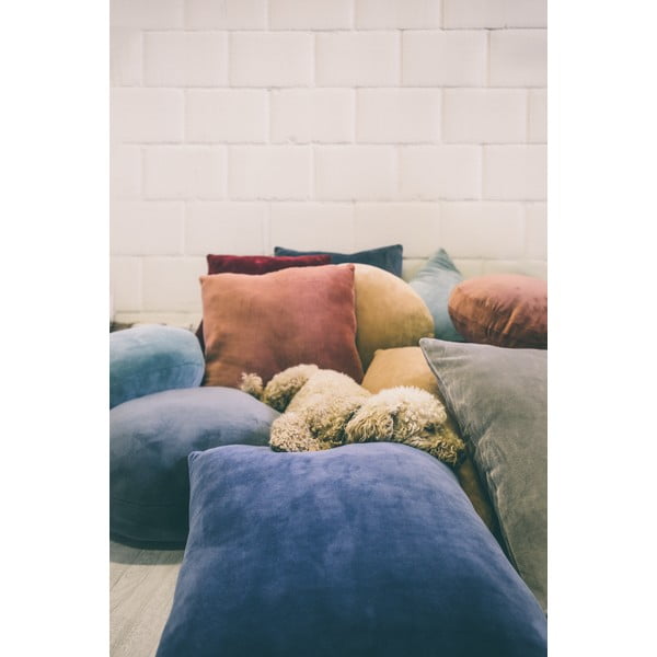 Cuscino decorativo in microfibra verde Marshmallow, ø 40 cm - Tiseco Home Studio-image-1