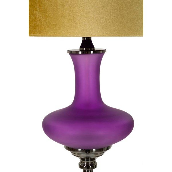 Lampada da terra gialla/viola con paralume in tessuto (altezza totale 167 cm) Milva One – Mauro Ferretti-image-1