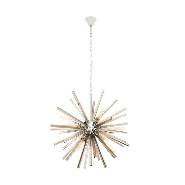 Lampadario in metallo con paralume in vetro ø 75 cm Karlo – Premier Housewares