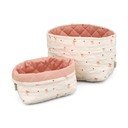 Ceste per giochi in set da bambini rosa/color crema in tessuto 2 pz ø 24x17 cm Bows – Cam Cam Copenhagen