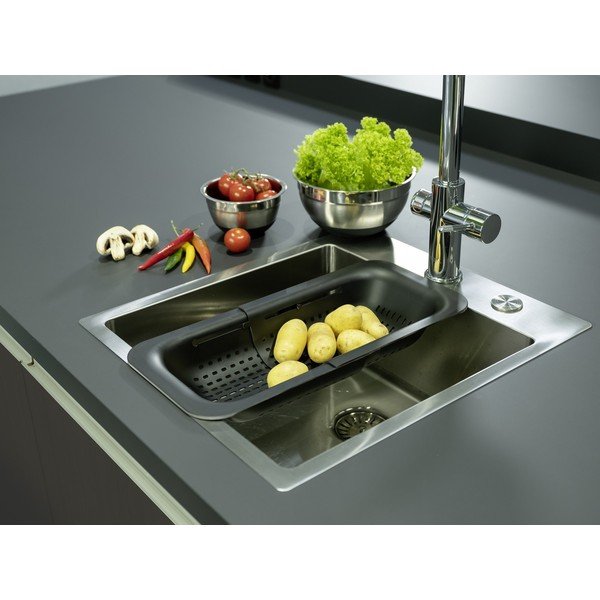 Colapasta nero espandibile Black Outdoor Kitchen Sivo - Wenko-image-1