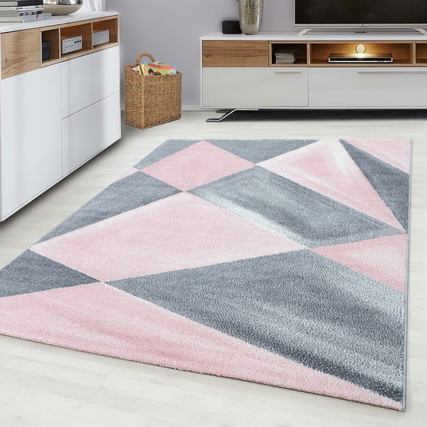 Tappeto rosa-grigio 120x170 cm Beta - Ayyildiz Carpets-image-1