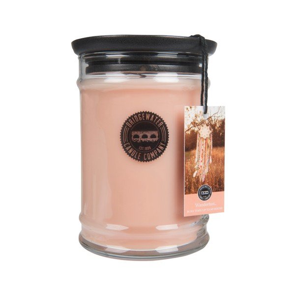Candela Wanderlust di Bridgewater Candle Company al profumo di albicocca e vaniglia in scatola di vetro, durata 140-160 ore - Bridgewater Candle Company