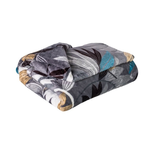 Coperta in micropile 200x150 cm Silver Leafs - My House-image-1