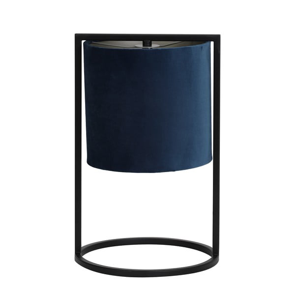 Lampada da tavolo nero-blu scuro (altezza 35 cm) Santos - Light & Living