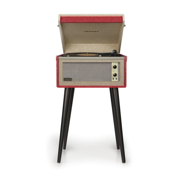 Grammofono rosso su zampe di Bermuda - Crosley