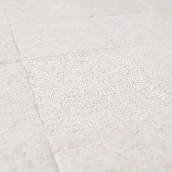 Tappeto avorio in lana tessuto a mano 200x290 cm Checkerboard – Flair Rugs-image-2