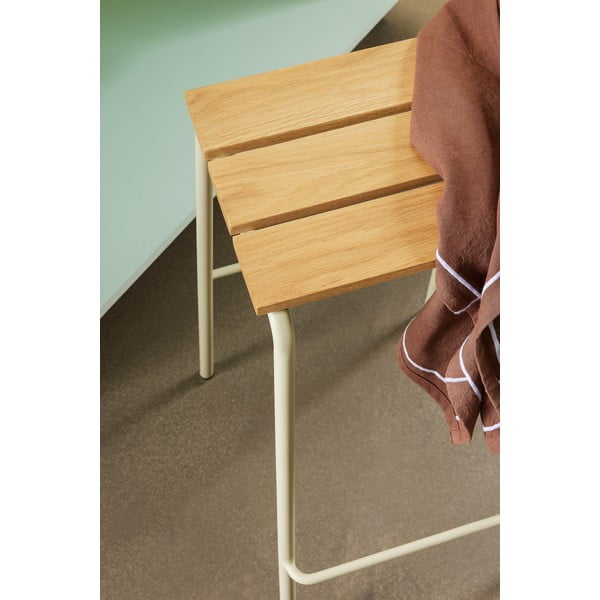 Set di sedie da bar beige/di colore naturale 2 pz (altezza della seduta 76 cm) Stilt – Hübsch-image-2