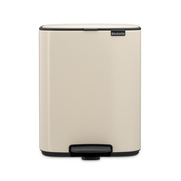 Cestino per la spazzatura beige in acciaio con pedale 12 l Bo – Brabantia-image-3