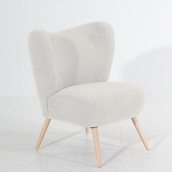 Poltrona crema Sari Velur - Max Winzer