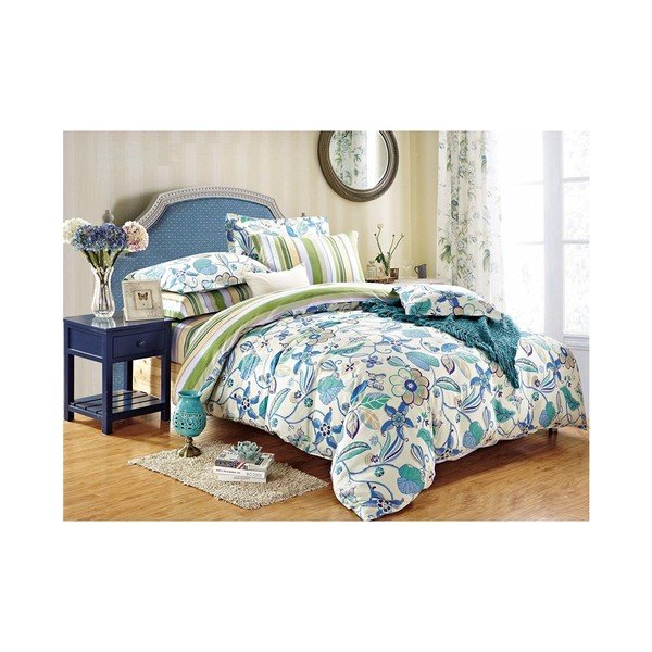 Biancheria da letto in cotone Floreale, 135 x 200 cm - DecoKing-image-1