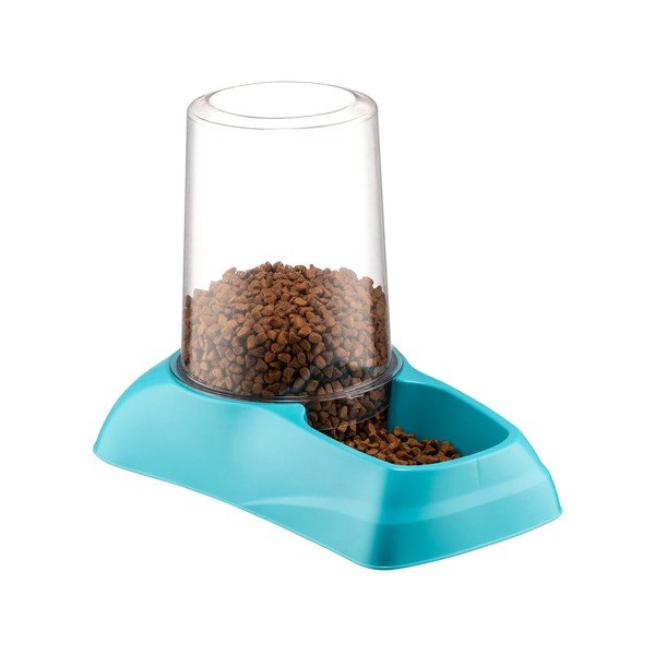 Distributore di crocchette blu , 3 l - Petpetite