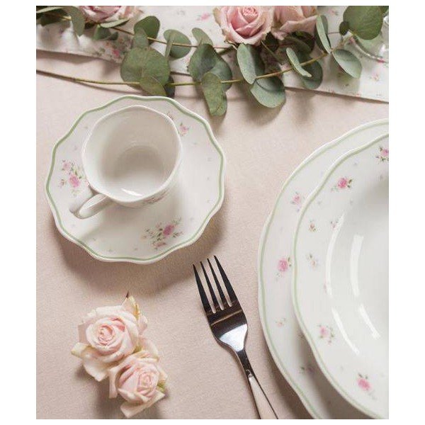 Set di piatti in porcellana da 18 pezzi Nonna Rosa - Brandani-image-4