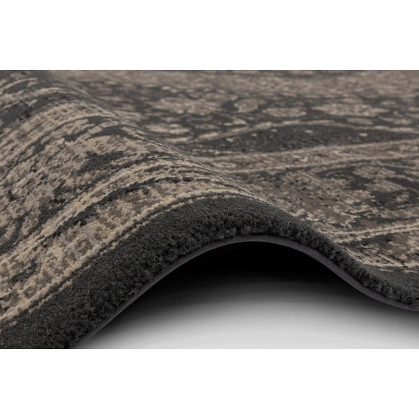 Tappeto in lana grigio scuro 100x180 cm Zana - Agnella-image-2