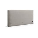 Testiera grigio chiaro in imbottito 249x100 cm Olivia – Micadoni 