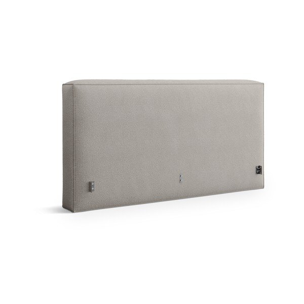 Testiera grigio chiaro in imbottito 249x100 cm Olivia – Micadoni 