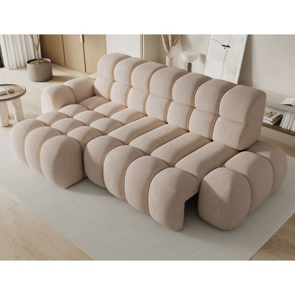 Divano angolare beige allungabile (con penisola a sinistra/con chaise lounge) Ceedro – ELTAP-image-4