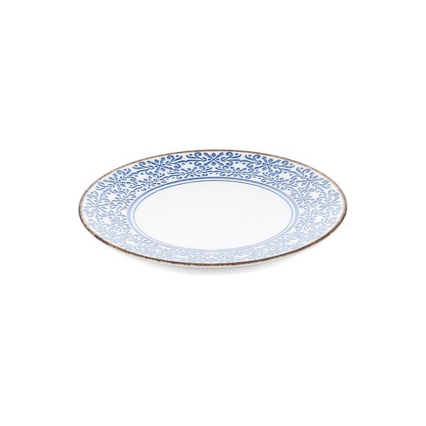 Piatto bianco/blu in porcellana ø 25 cm Azul – BonBistro-image-2
