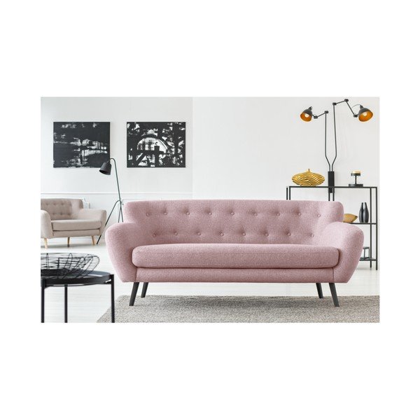 Divano rosa chiaro Cosmopolitan design , 192 cm Hampstead - Cosmopolitan Design-image-4