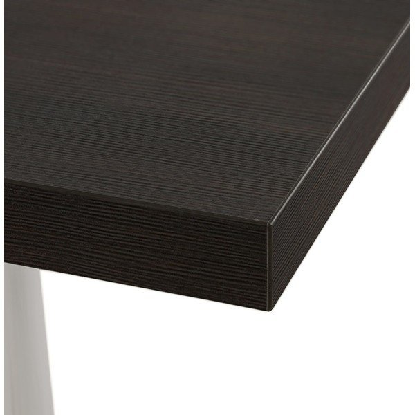 Tavolo da bar nero con gambe bianche, altezza 105 cm Tikafe - Kokoon-image-1