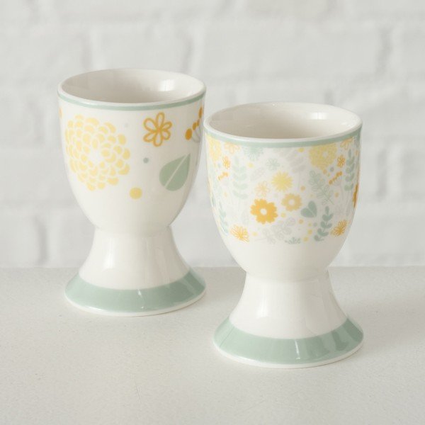 Set di 2 portauovo in bone china Linga - Boltze