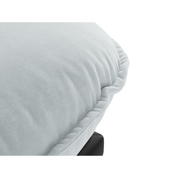 Poltrona lounge in velluto grigio chiaro, angolo destro Auguste - Interieurs 86-image-1