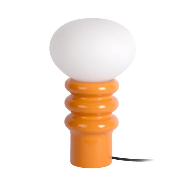 Lampada da tavolo arancione in ceramica (altezza totale 33,5 cm) Catania Aro – Leitmotiv