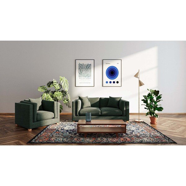 Divano verde 195 cm Pomo - Ame Yens-image-1