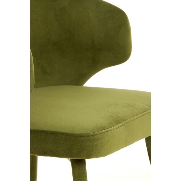 Set di sedie da pranzo verde in imbottito 2 pz Kosaka – Light & Living-image-2