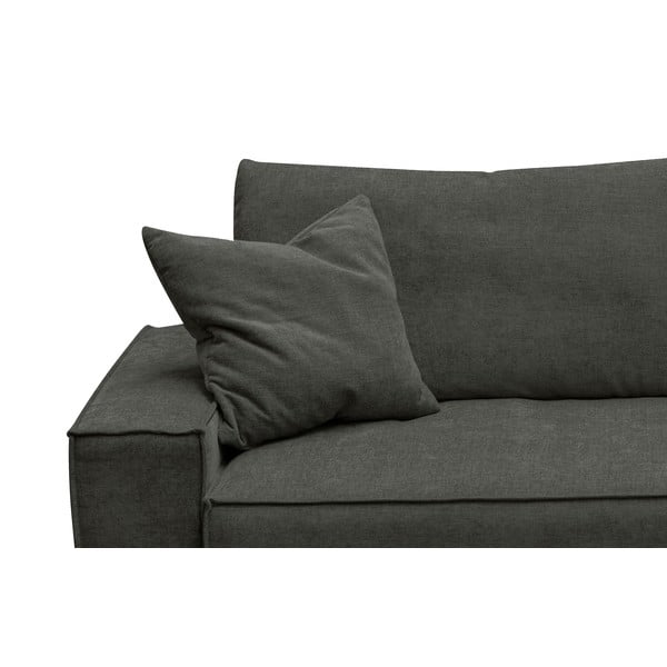 Divano letto grigio antracite ad angolo variabile Melow - Ghado-image-1