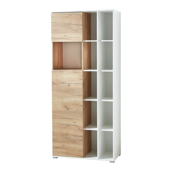 Libreria bianca in rovere 85x197 cm Lioni - Germania-image-1
