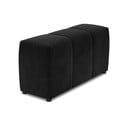 Bracciolo in velluto nero per divano componibile Rome Velvet - Cosmopolitan Design