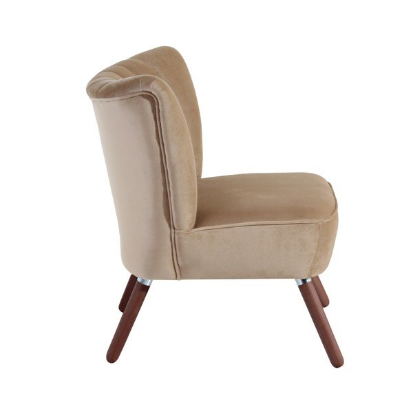Poltrona beige Alessandro Velour - Max Winzer-image-1