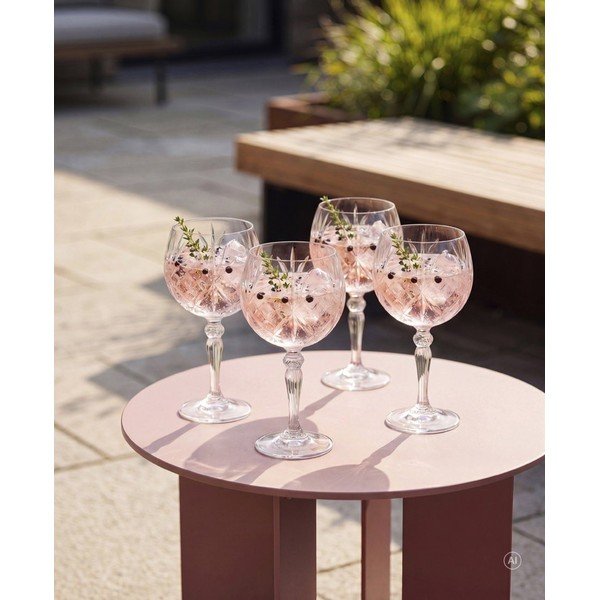 Set di bicchieri da gin 4 pz 650 ml Melodia – Lyngby Glas-image-3