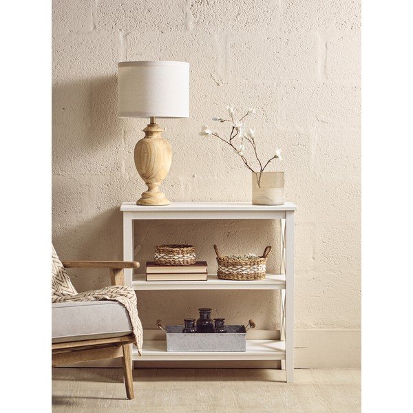 Scaffale bianco in pino massiccio 40x81x81 cm Heritage – Premier Housewares-image-3
