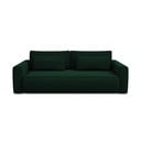 Divano verde allungabile/con contenitore con rivestimento in velluto 238 cm Kapua – Makamii