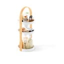 Organizer da bagno in legno in colore bianco e naturale Bellwood - Umbra