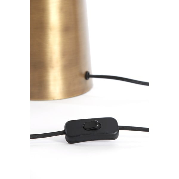 Lampada da tavolo color bronzo con paralume in metallo (altezza totale 52 cm) Dita – Light & Living-image-2