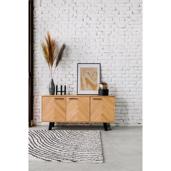 Cassettiera bassa in rovere 150x71 cm Brighton - Actona-image-1