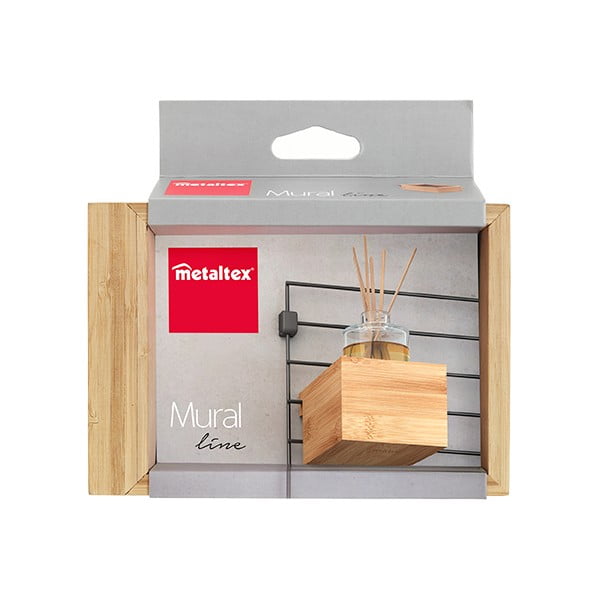 Componente in bambù - scatola portaoggetti in colore naturale 10x15 cm Mural - Metaltex-image-2