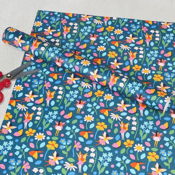 Set di 5 fogli carta da regalo Fairies in the Garden - Rex London-image-1