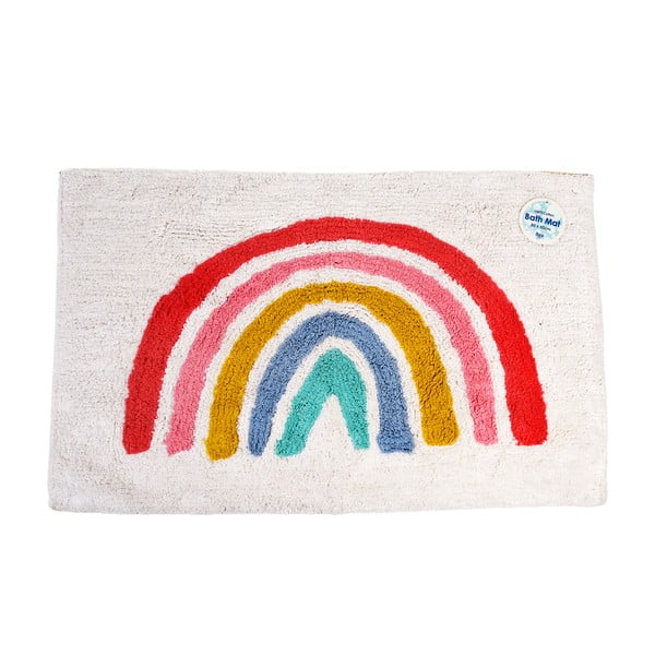 Tappetino da bagno bianco 83x52,5 cm Rainbow - Rex London