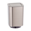 Cestino in plastica argento lucido 5,5 l Auron - Wenko