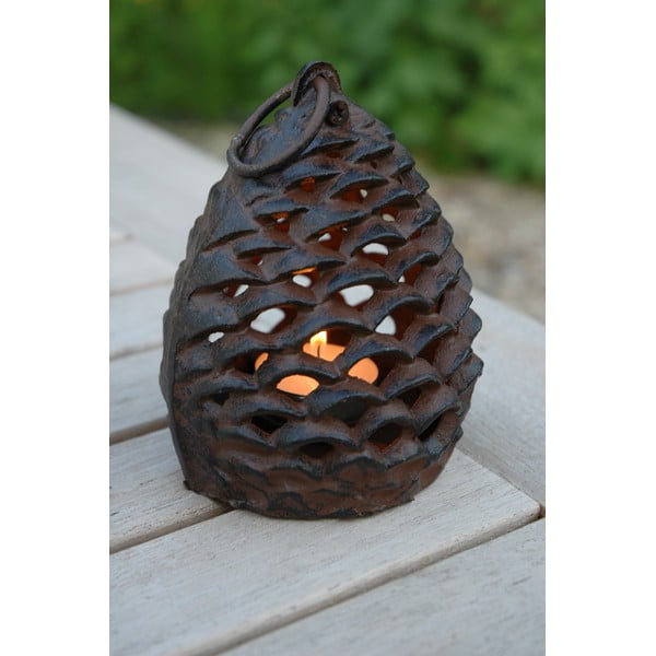 Lanterna in ghisa Cono di pino, Ø 9,9 cm - Esschert Design-image-1